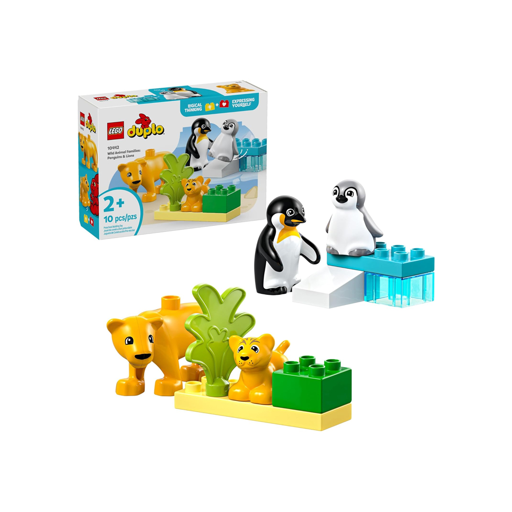 LEGO DUPLO Town Wild Animal Families Penguins Lions 10442