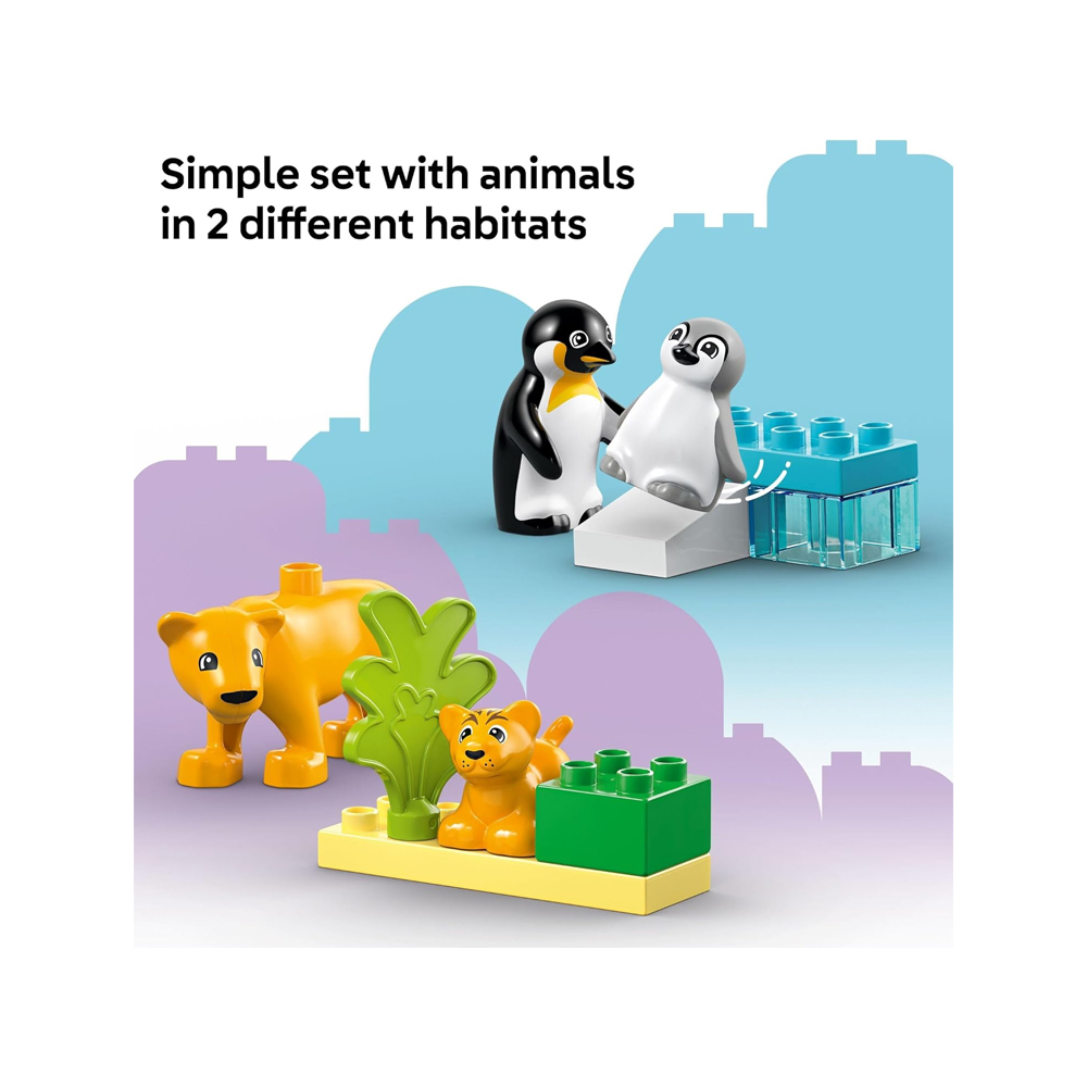 LEGO DUPLO Town Wild Animal Families Penguins Lions 10442 - Imagen 5