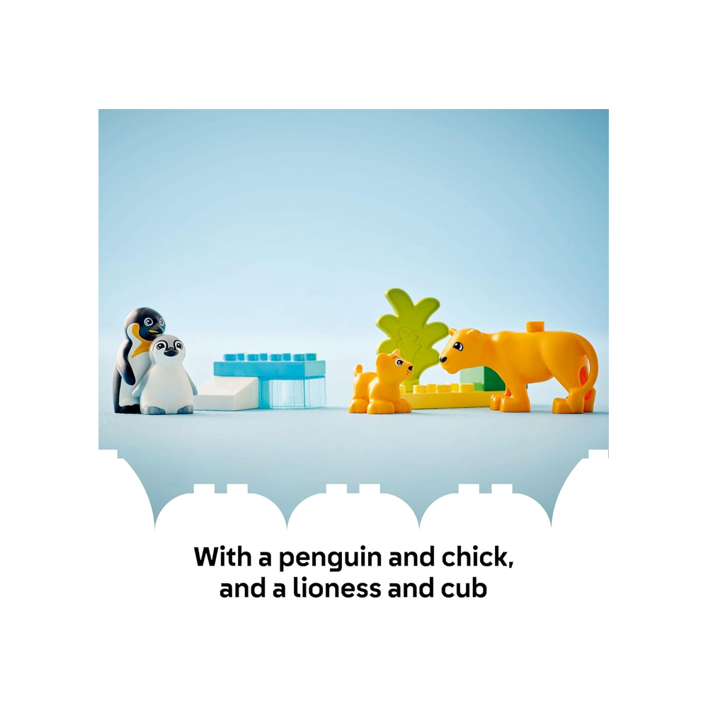 LEGO DUPLO Town Wild Animal Families Penguins Lions 10442 - Imagen 7