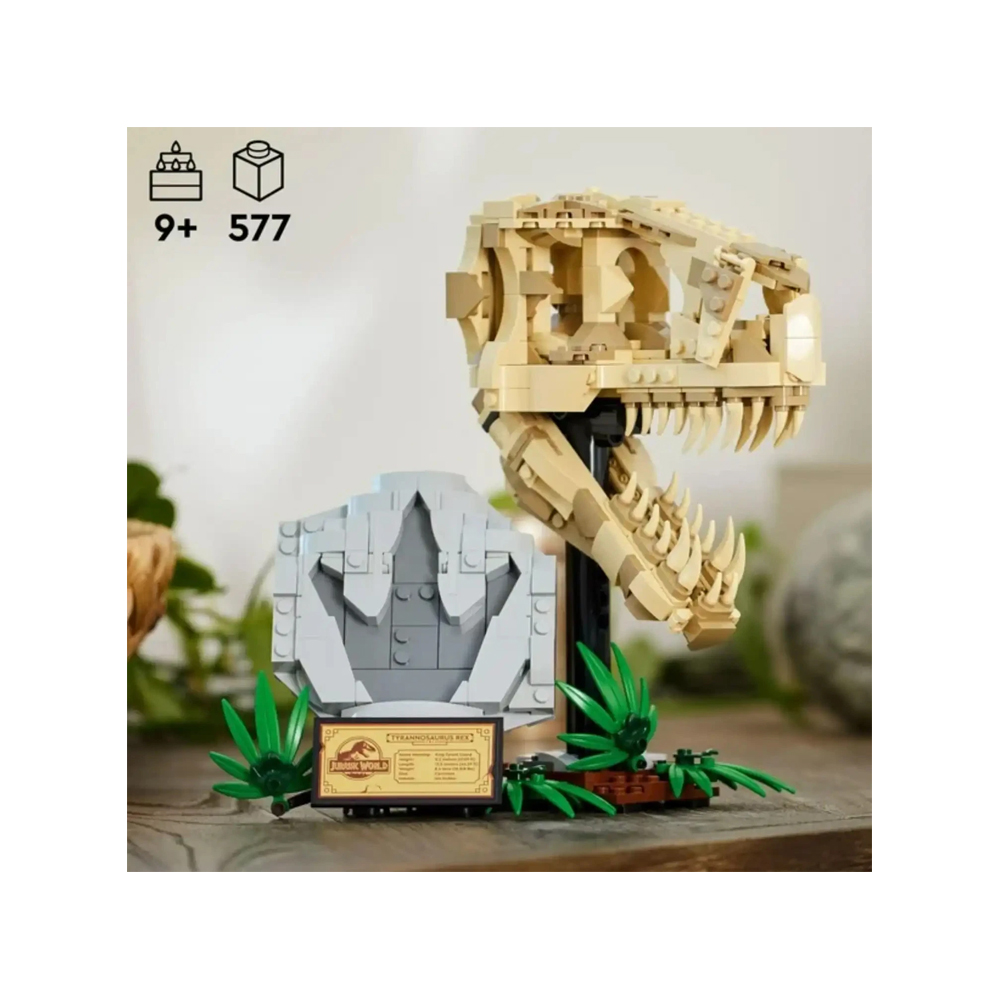 LEGO Jurassic World Dinosaur Fossils T Rex Skull 76964 - Imagen 3