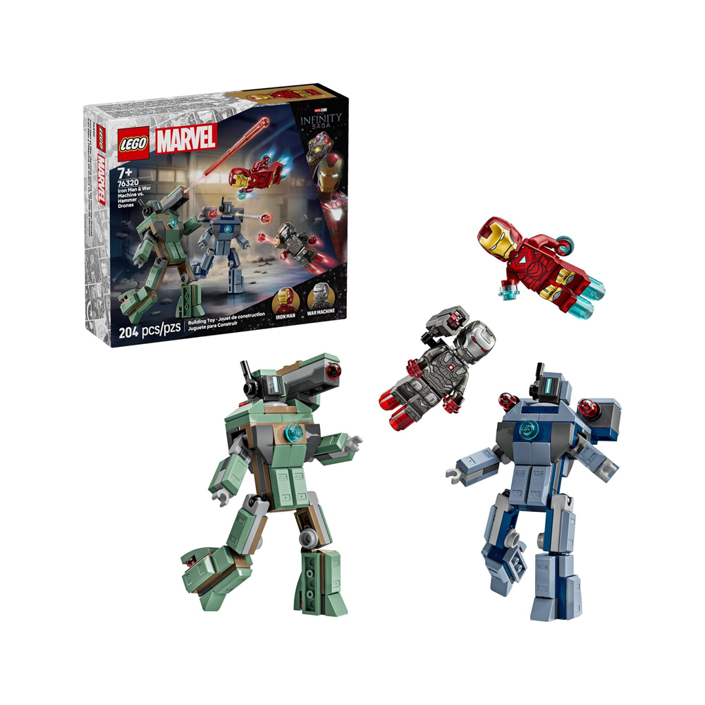 LEGO Marvel Iron Man War Machine vs Hammer Drones 76320 - Imagen 7