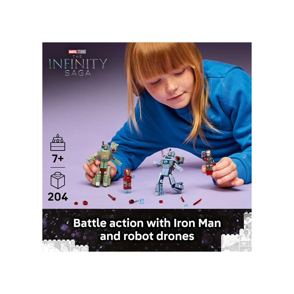 LEGO Marvel Iron Man War Machine vs Hammer Drones 76320 - Imagen 5
