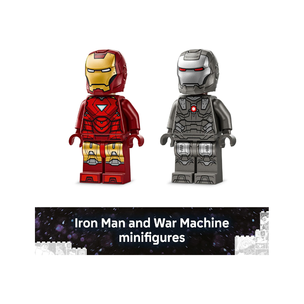 LEGO Marvel Iron Man War Machine vs Hammer Drones 76320 - Imagen 3