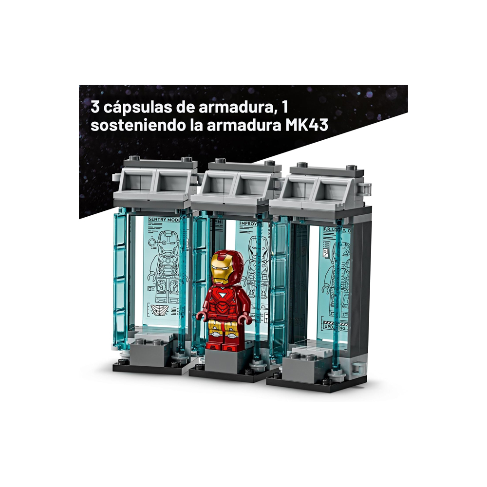 LEGO Marvel Iron Mans Laboratory Hall of Armor 76315 - Imagen 4