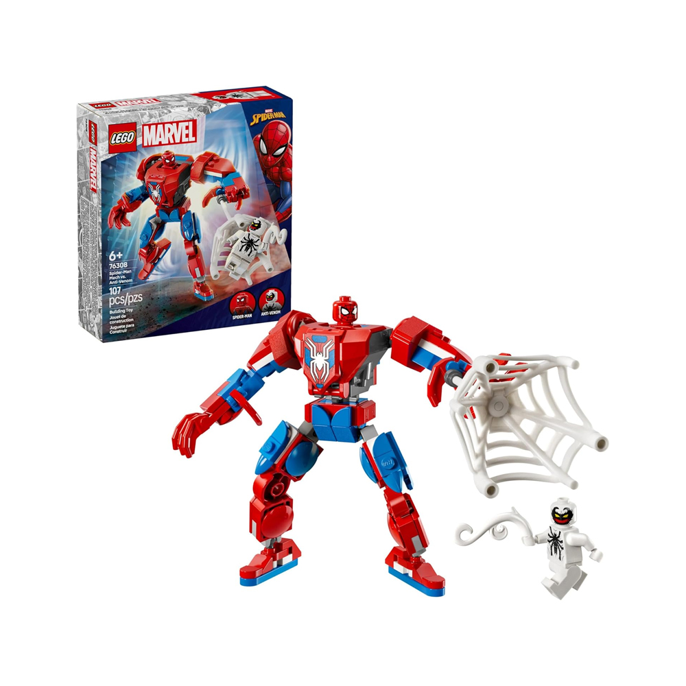 LEGO Marvel Spider Man Mech vs Anti Venom 76308