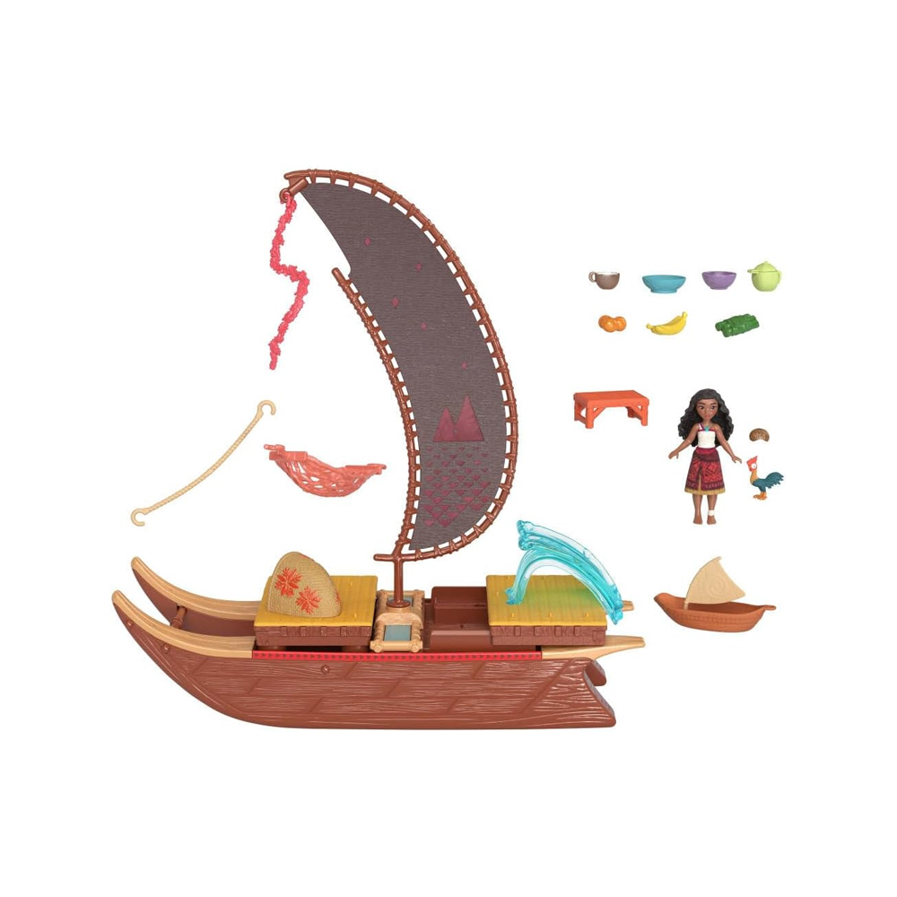 Mattel Disney Moana 2 with Floating Adventure Canoe - Imagen 7
