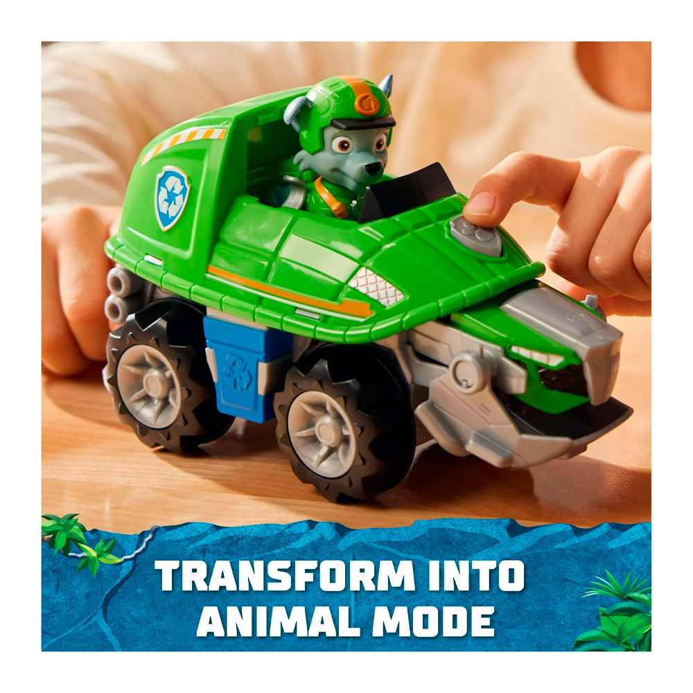 Paw Patrol Jungle Pups Rocky Snapping Turtle Vehicle - Imagen 7