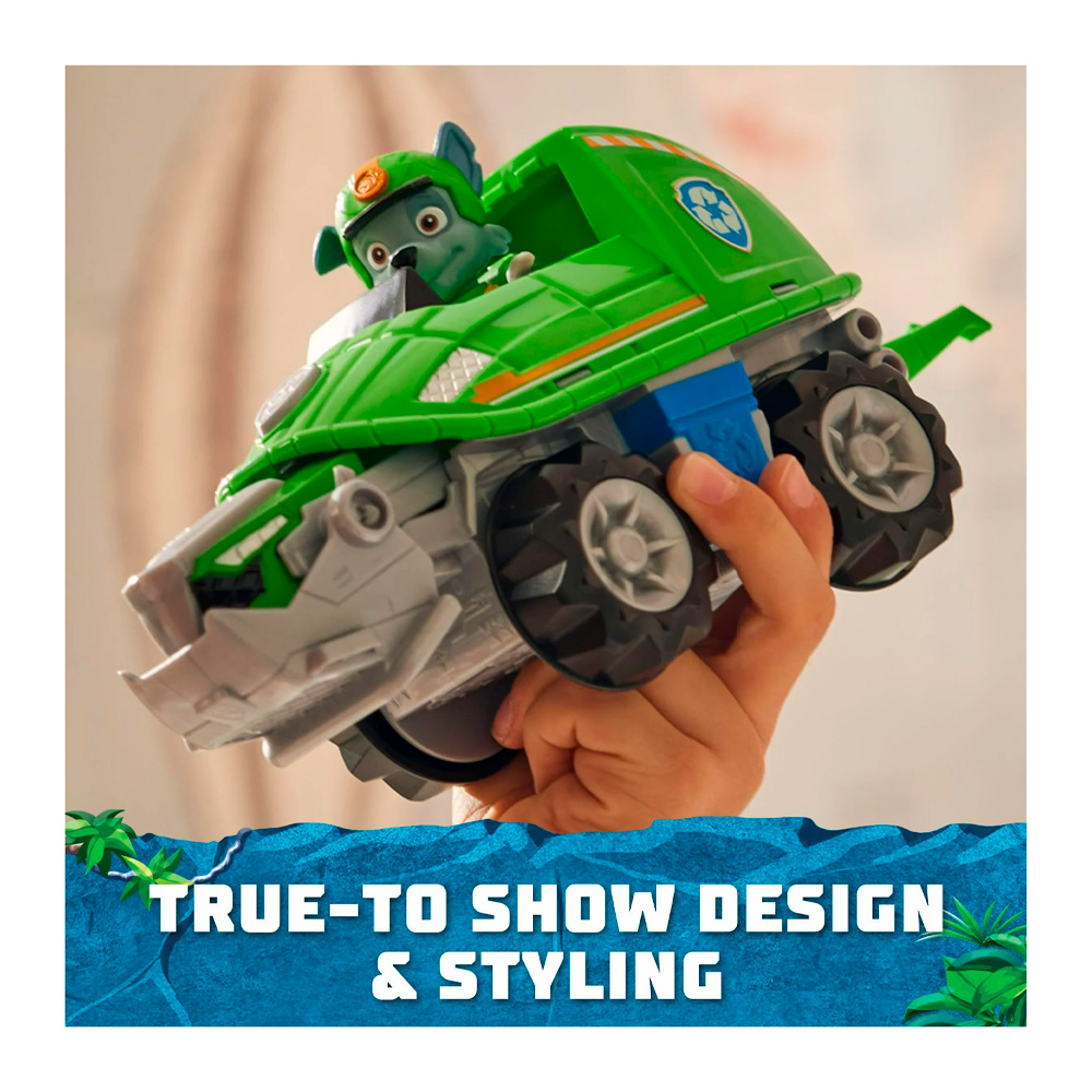 Paw Patrol Jungle Pups Rocky Snapping Turtle Vehicle - Imagen 6