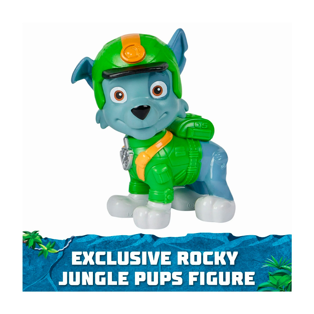 Paw Patrol Jungle Pups Rocky Snapping Turtle Vehicle - Imagen 5