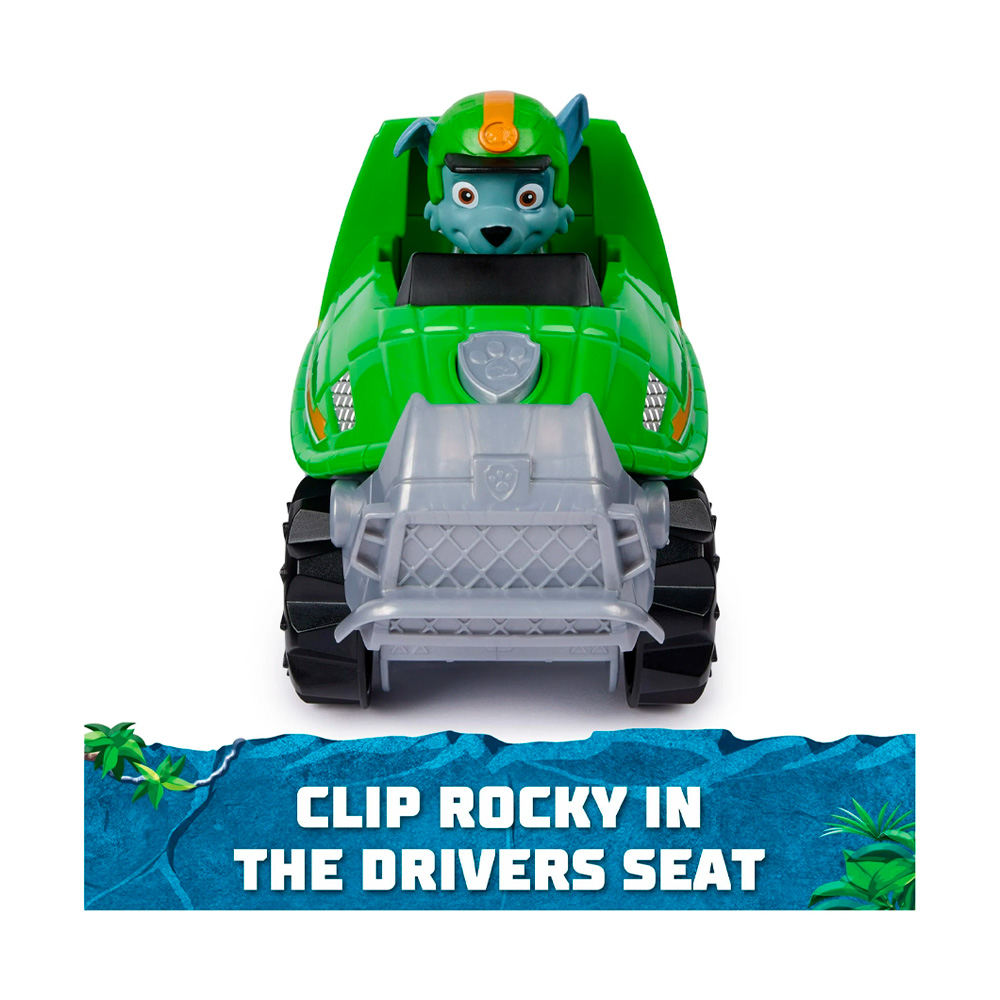 Paw Patrol Jungle Pups Rocky Snapping Turtle Vehicle - Imagen 4