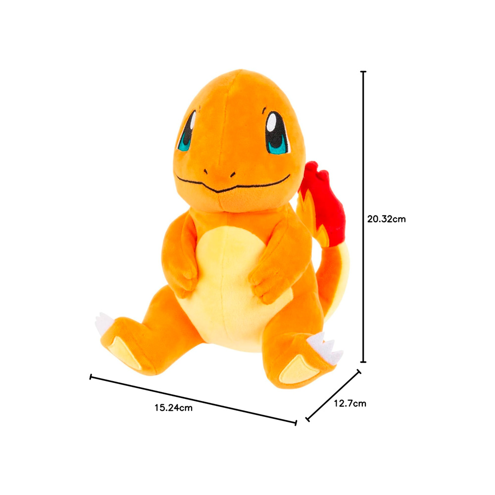 Peluche Pokemon Jazwares Charmander 20 Cm - Imagen 5