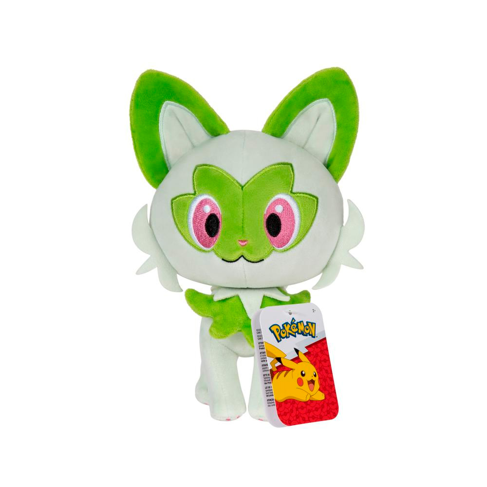 Peluche Pokemon Jazwares Sprigatito 20 Cm - Imagen 4