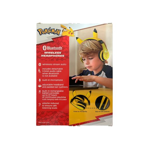 Pokemon Ekids Auriculares Bluetooth Pikachu con Orejitas - Imagen 5
