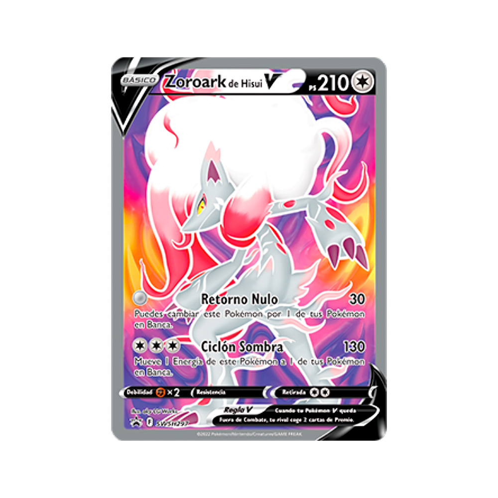 Pokemon Set Zoroark Hisuian Pin Con Marcador Astro Español - Imagen 5
