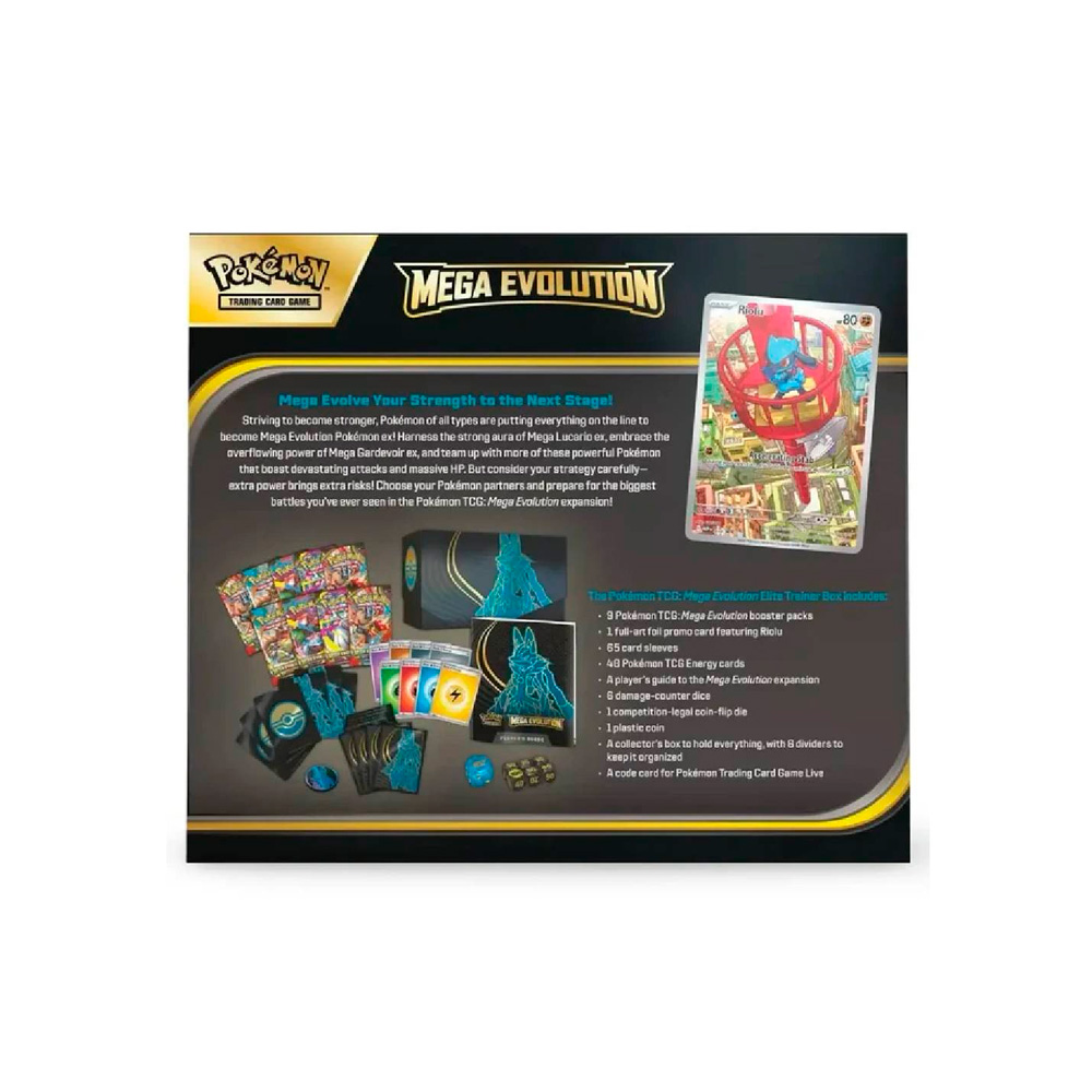 Pokemon TCG ETB Mega Evolution Lucario Español - Imagen 6