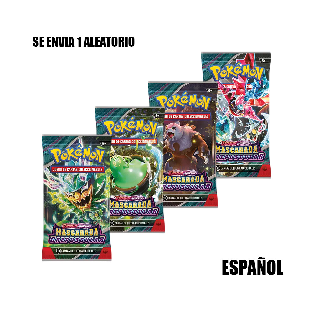 Pokemon TCG Mascarada Crepuscular Sobre Español - Imagen 3