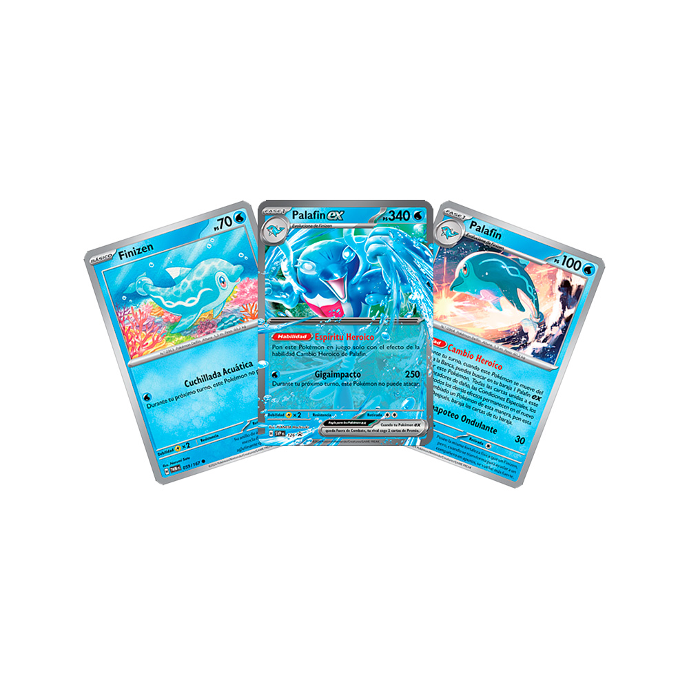 Pokemon TCG Palafin EX Set Cartas Español con Codigo Digital - Imagen 2