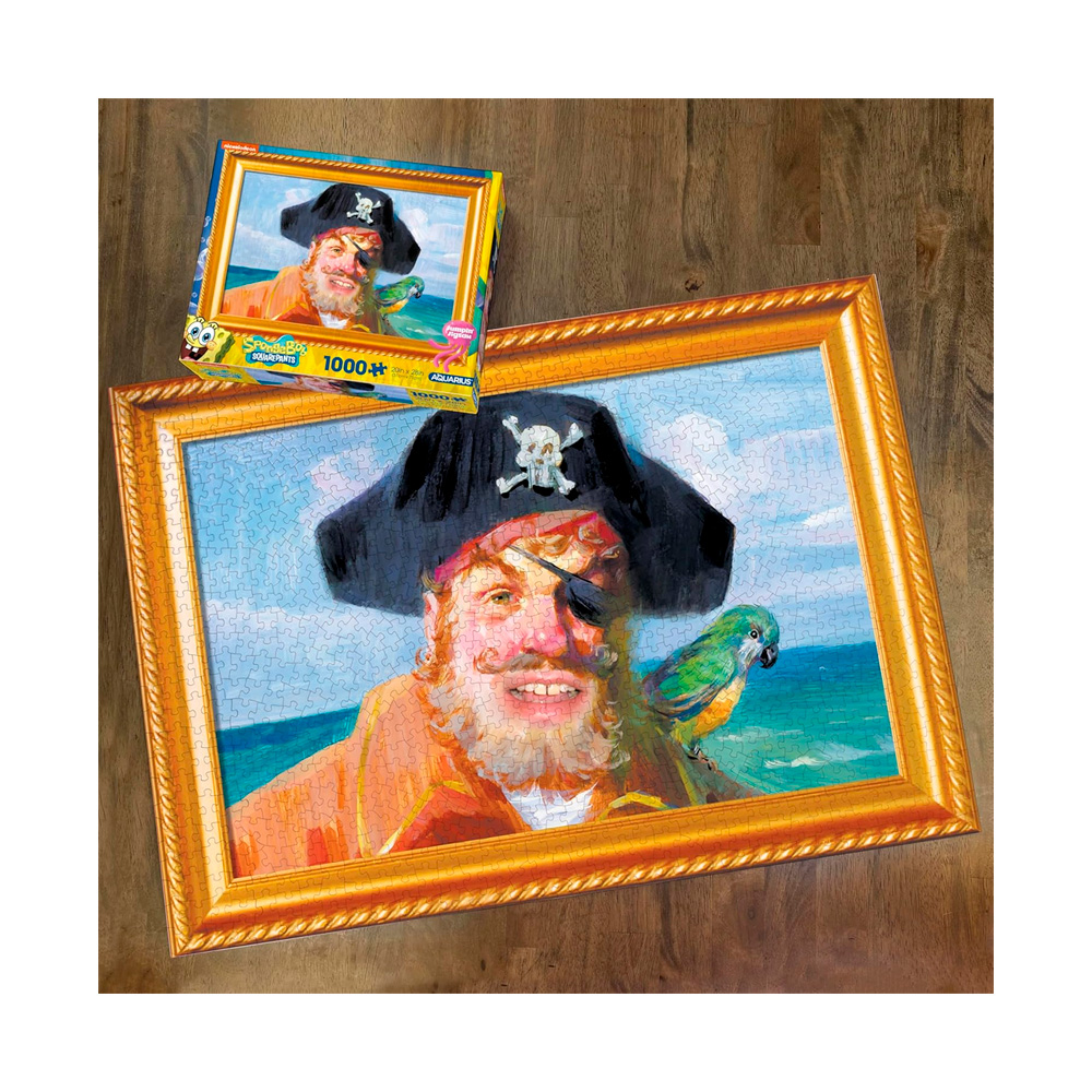 Rompecabeza AQUARIUS Bob Esponja Painty Pirate 1000 piezas - Imagen 7