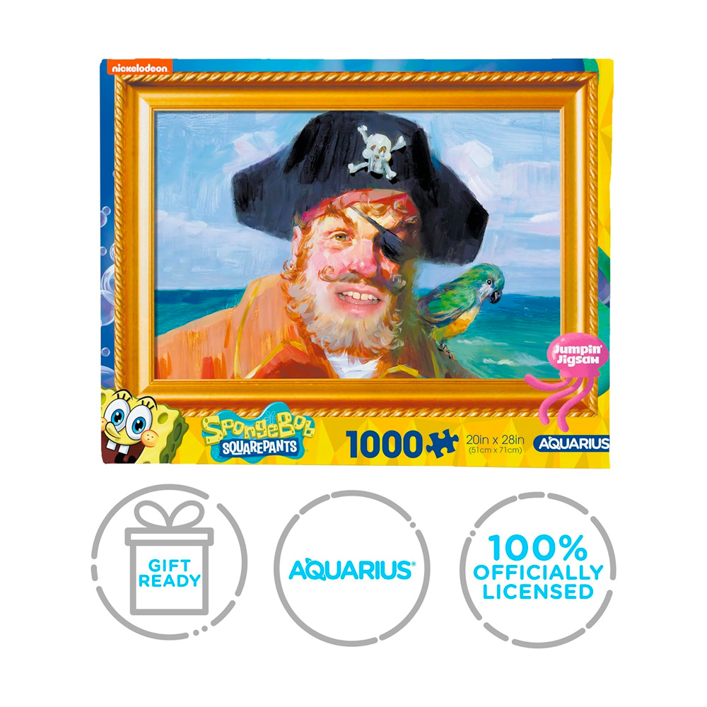 Rompecabeza AQUARIUS Bob Esponja Painty Pirate 1000 piezas - Imagen 3