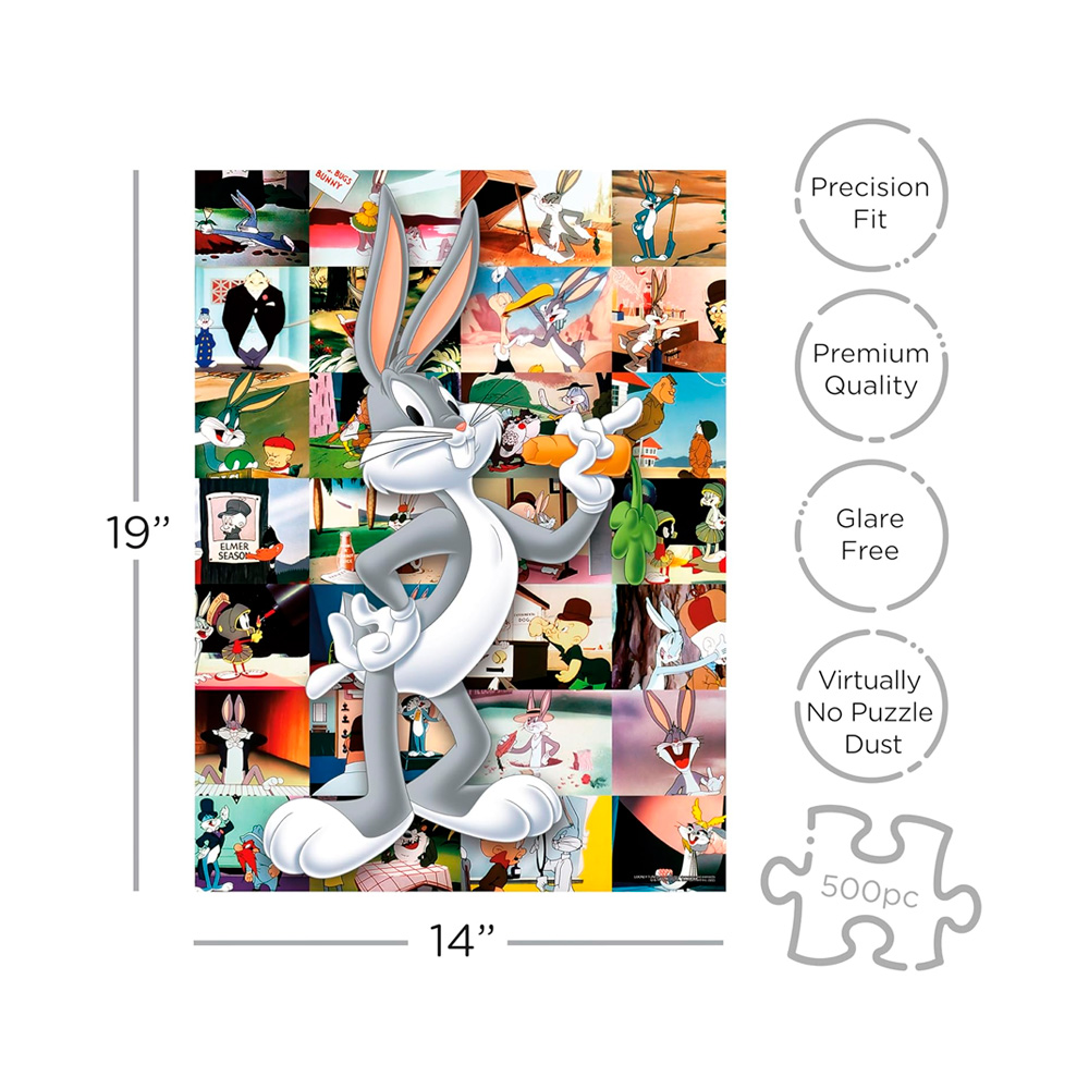 Rompecabeza AQUARIUS Looney Tunes Bugs Bunny 500 Piezas - Imagen 5