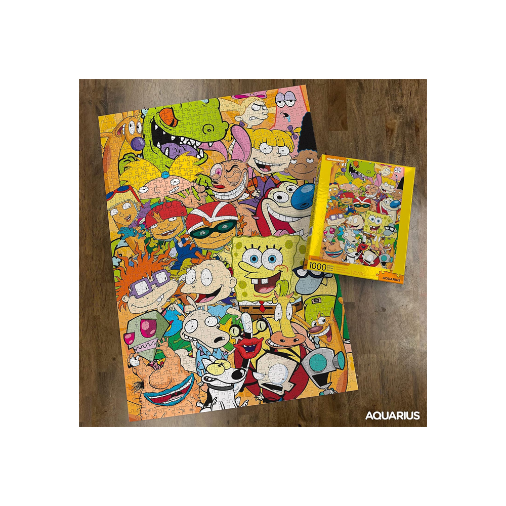 Rompecabeza AQUARIUS Nickelodeon 90s 1000 piezas - Imagen 6