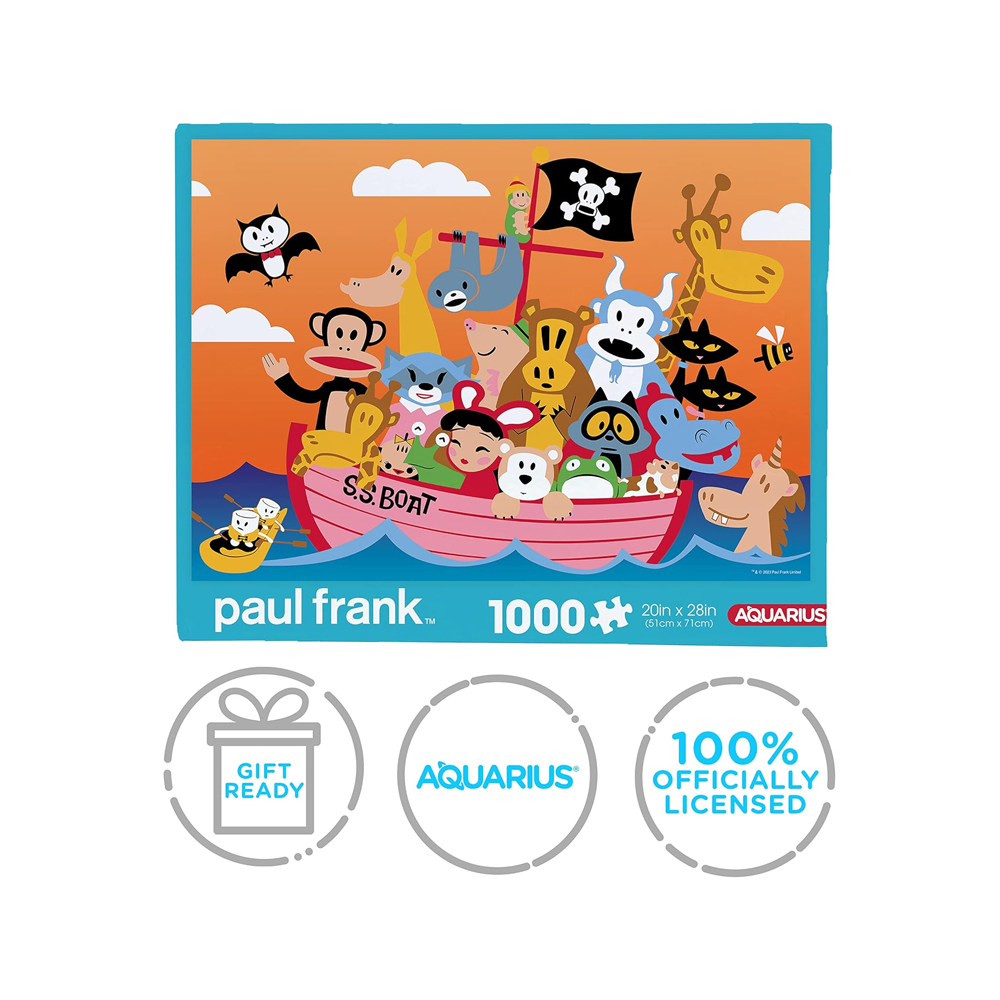 Rompecabeza AQUARIUS Paul Frank Pirate Ship 1000 Piezas - Imagen 3